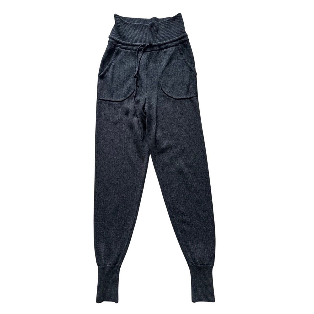 Lululemon‎ Women's High Rise Knit Wool Blend Jogger Pants Dark Gray size 6